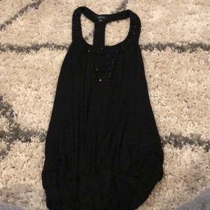 Black jeweled top